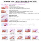 White almond soft gel press-on nails with seamless cuticle fit